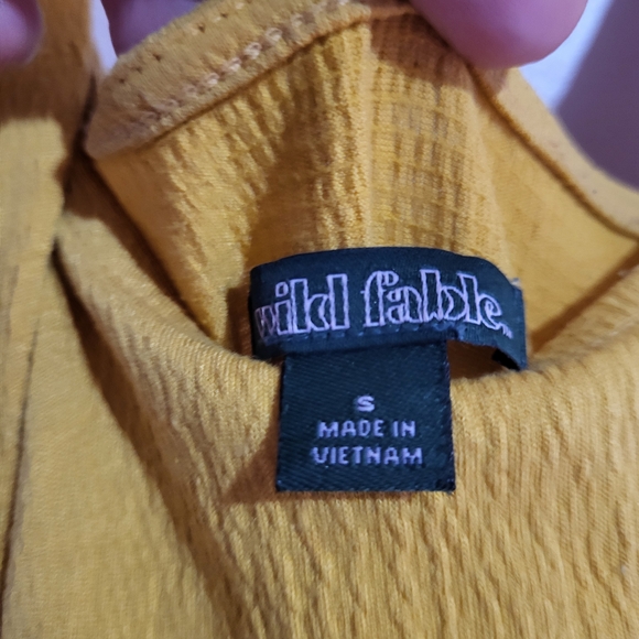 wild fable Yellow Ribbed Tank Top - Picture 3 of 9